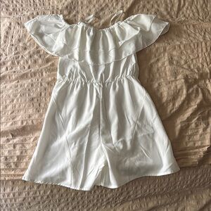 SHEIN White Ruffled Off-the-Shoulder Sundress